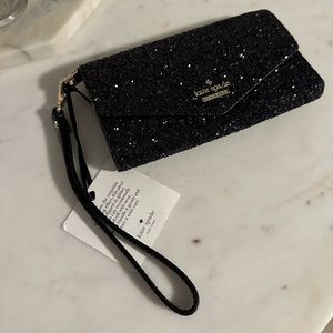 Navy Sparkle Kate Spade Wristlet - NWT
